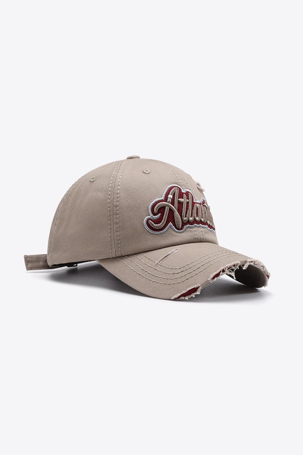 ATLANTIC Graphic Distressed Baseball Cap - Flyclothing LLC