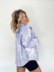 Tie-Dye Button Up Long Sleeve Shirt - Flyclothing LLC