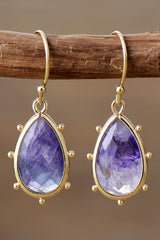 Natural Stone Teardrop Earrings - Flyclothing LLC