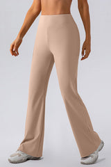 High Waist Straight Active Pants - Flyclothing LLC