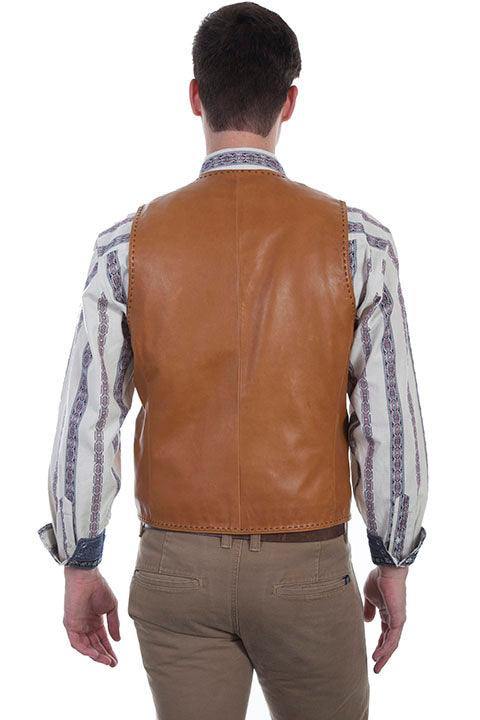 Scully SADDLE TAN MENS VEST - Flyclothing LLC