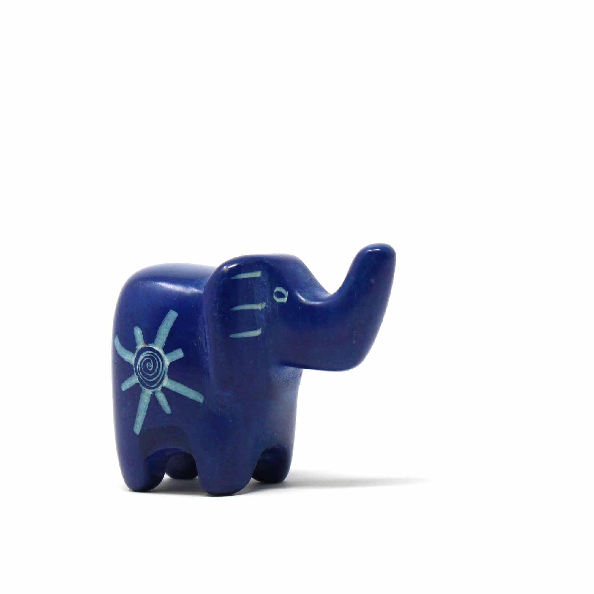 Soapstone Tiny Elephants - Assorted Pack of 5 Colors - Flyclothing LLC