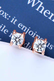 Moissanite 925 Sterling Silver Stud Earrings - Flyclothing LLC