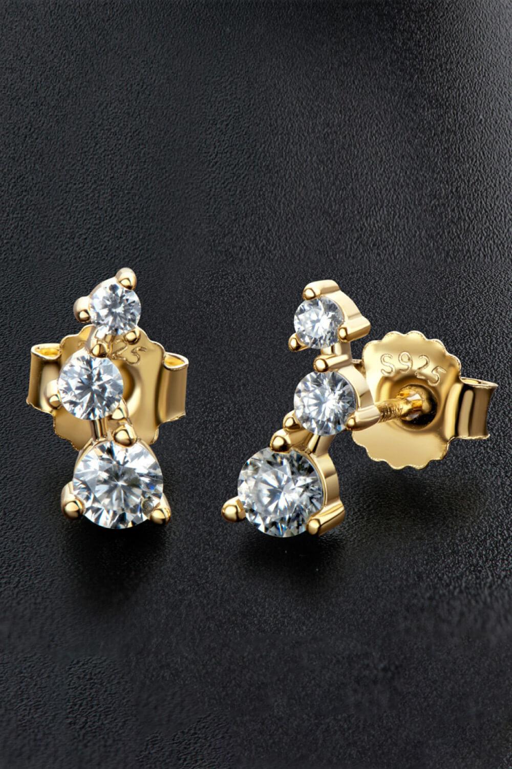 Your Way Moissanite Stud Earrings - Flyclothing LLC