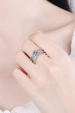 1 Carat Moissanite Crisscross Ring - Flyclothing LLC