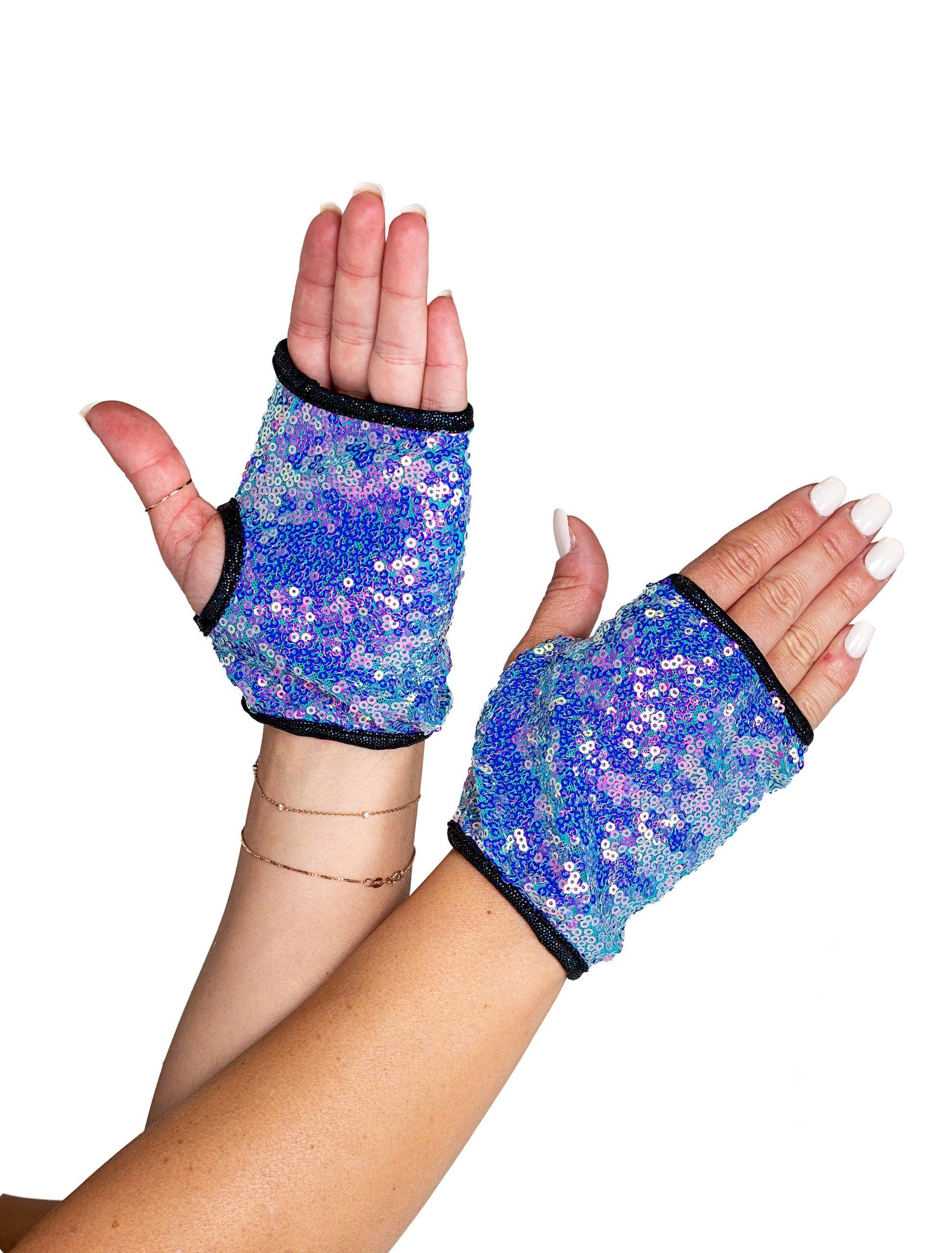 Roma Costume Open Finger Sequin Gloves - Flyclothing LLC