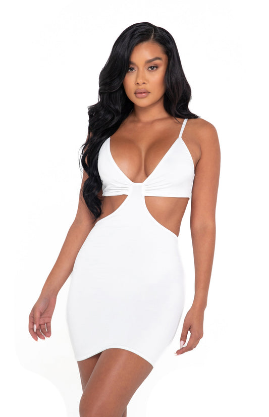 Roma Costume Cutout Sculpted Mini Dress