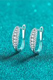 Moissanite Rhodium-Plated Earrings - Flyclothing LLC