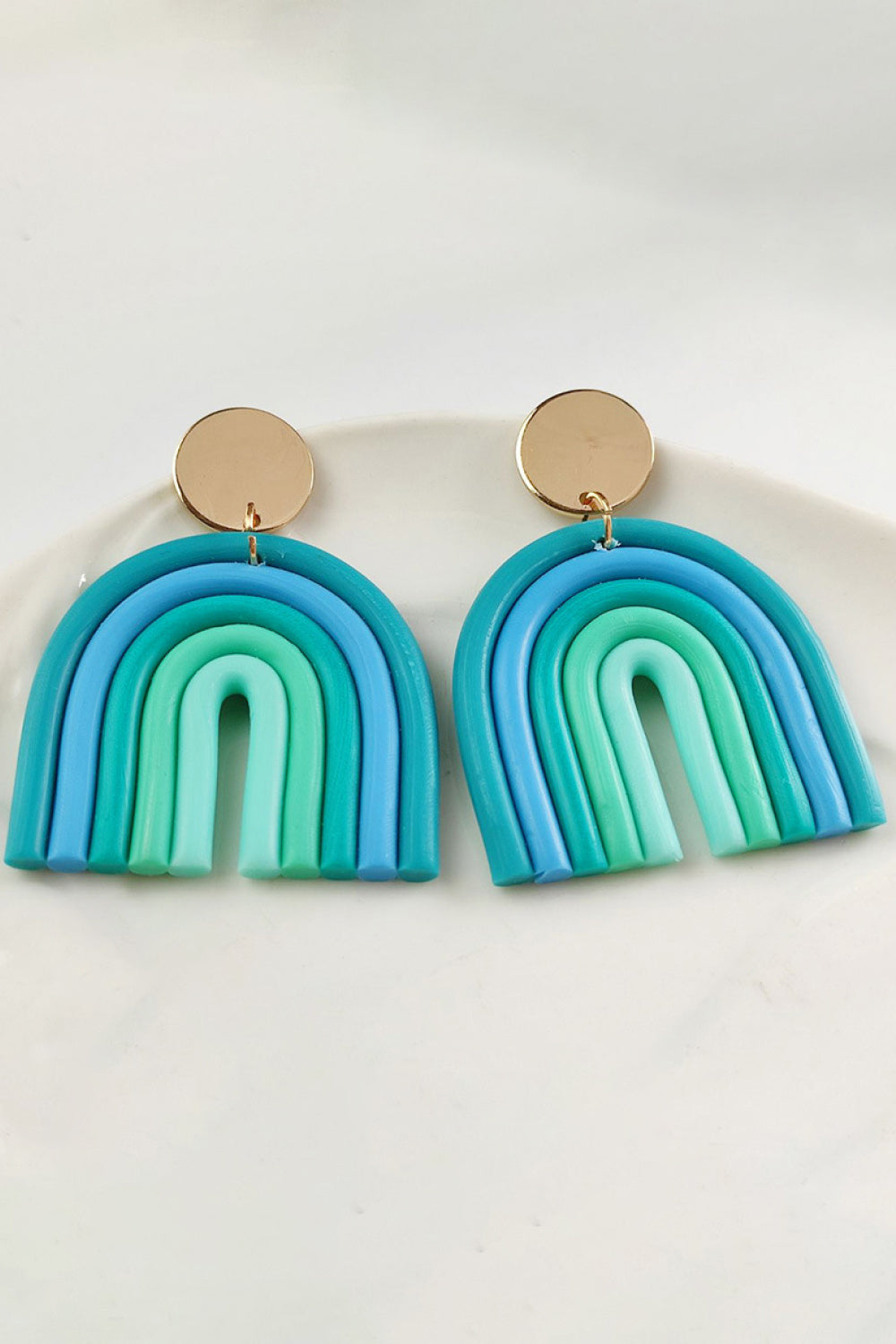 Rainbow Shape Dangle Earrings - Flyclothing LLC