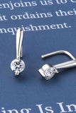 Moissanite 925 Sterling Silver Earrings - Flyclothing LLC