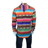 Rockmount Clothing Mens Native Pattern Fleece Western Shirt 6100 Bpp Sml - Flyclothing LLC