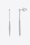 Elegant Moissanite 925 Sterling Silver Drop Earrings - Flyclothing LLC