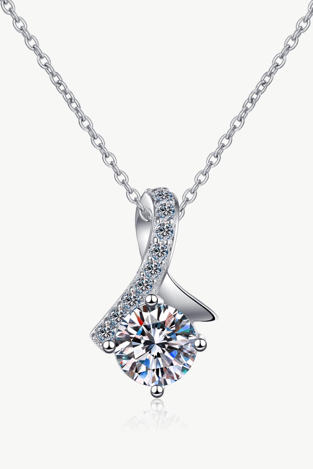 Unique and Chic Moissanite Pendant Necklace - Flyclothing LLC