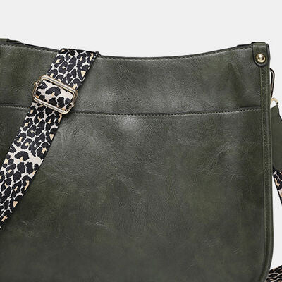 PU Leather Leopard Shoulder Bag - Flyclothing LLC