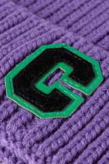 Letter C Patch Cuffed Beanie - Trendsi