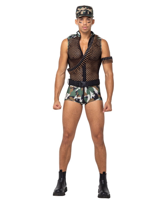 Roma Costume 6175 Mens 3PC Sergeant Stud Army