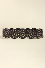 Vintage PU Leather Wide Belt - Flyclothing LLC