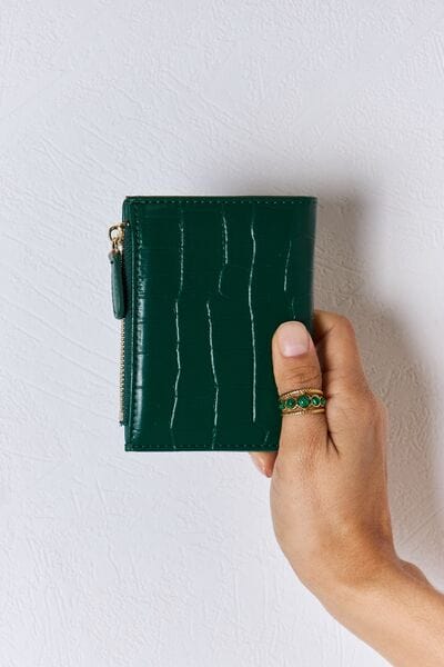 David Jones Texture PU Leather Mini Wallet - Flyclothing LLC