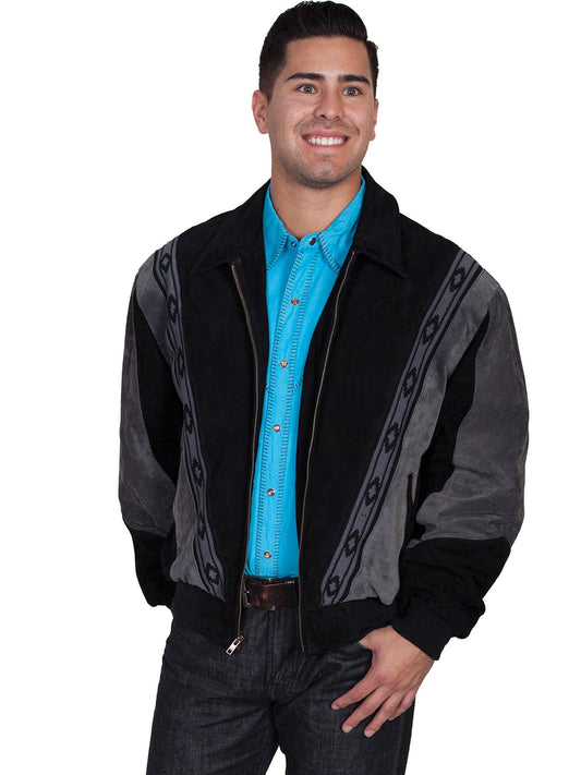 Scully BLACK W/DK GREY PRAIRIE JACKET - Flyclothing LLC