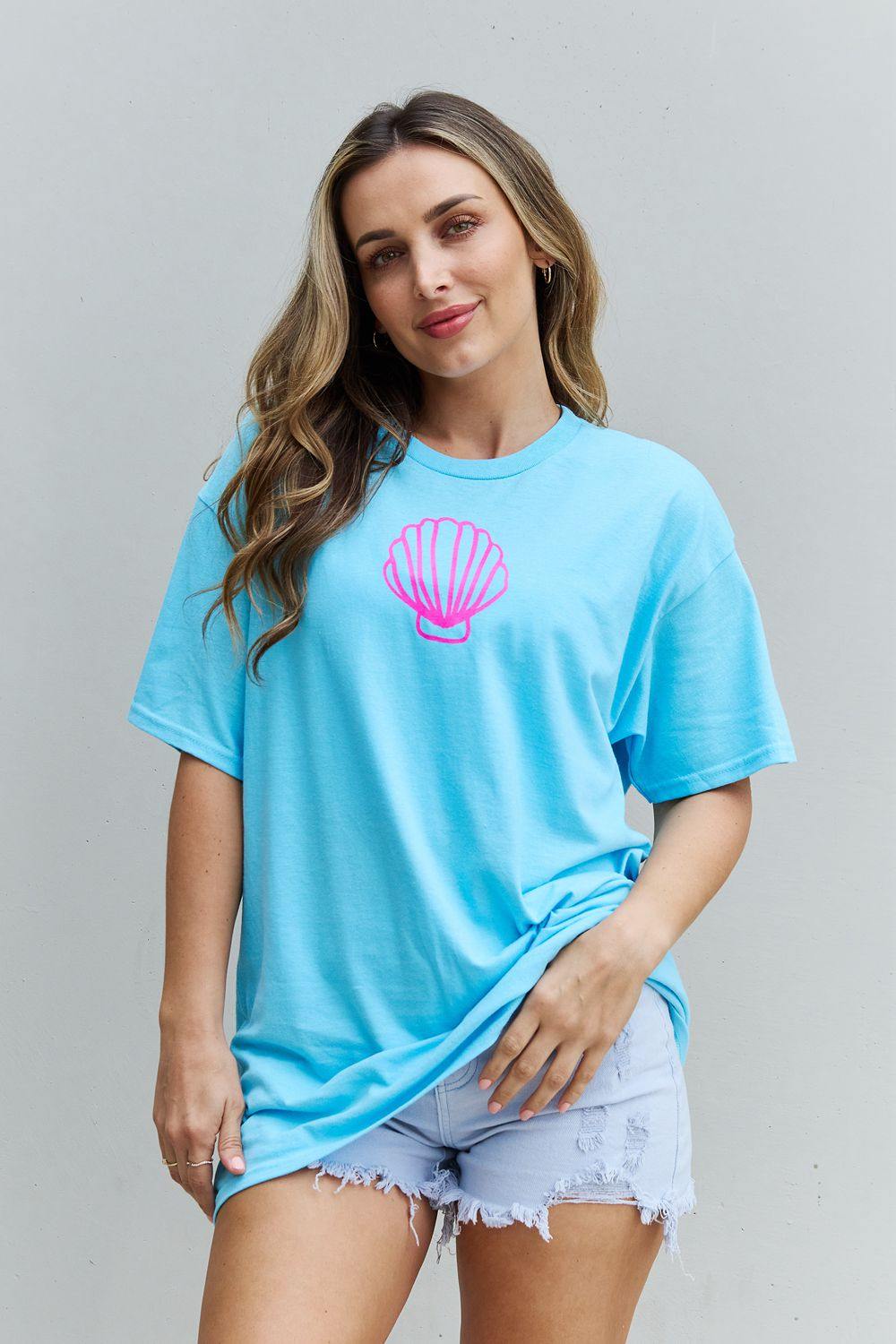 Sweet Claire "More Beach Days" Oversized Graphic T-Shirt - Flyclothing LLC