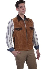 Scully CAFE BROWN TWO TONE VEST/CONCEALED - Flyclothing LLC