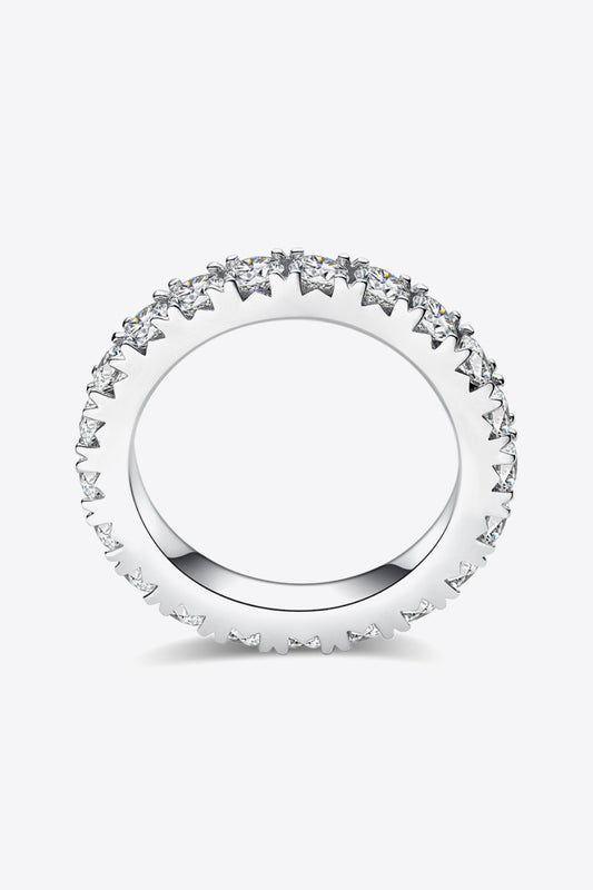 2.3 Carat Moissanite 925 Sterling Silver Eternity Ring - Flyclothing LLC