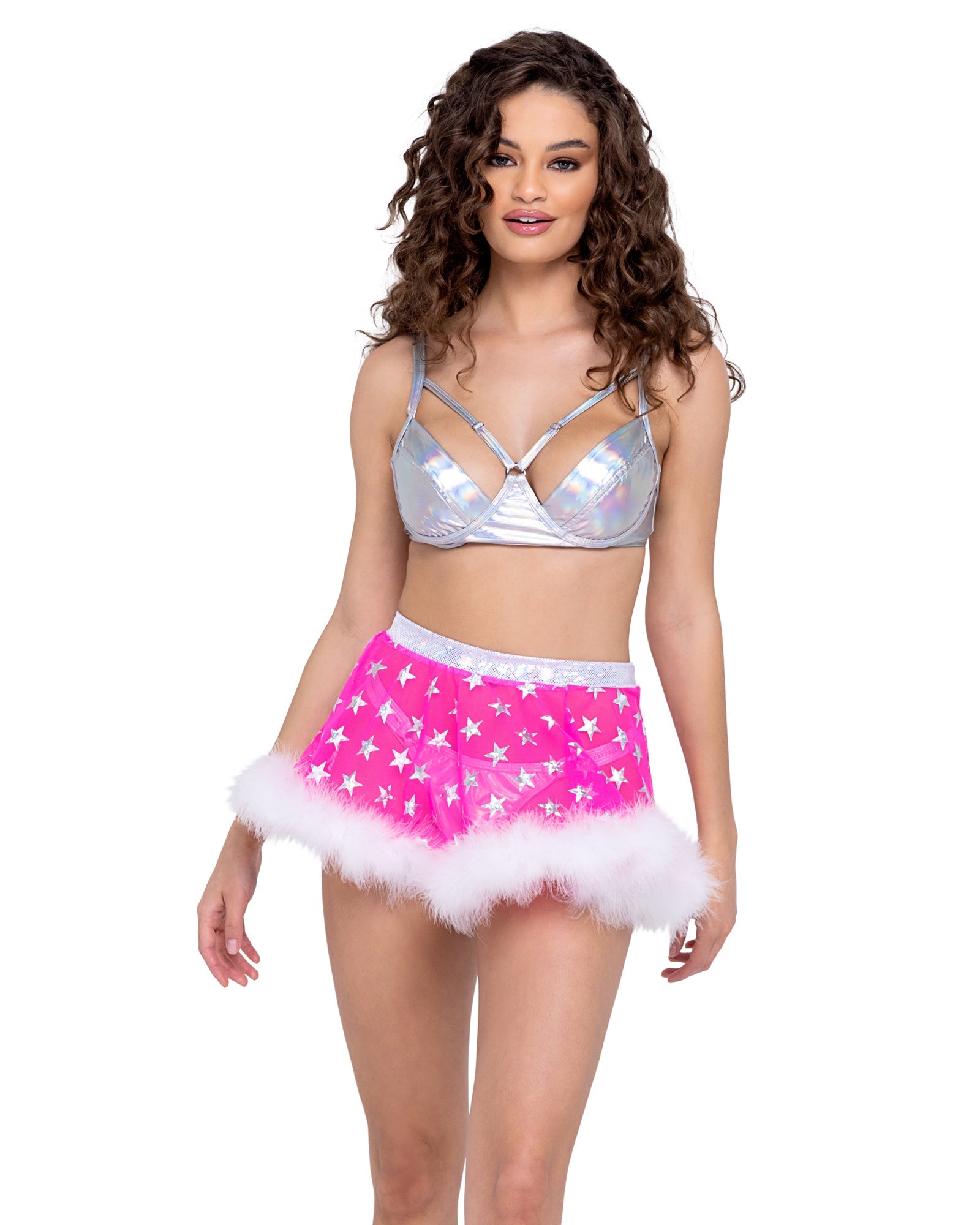 Roma Costume Hologram Bra with Underwire - Flyclothing LLC