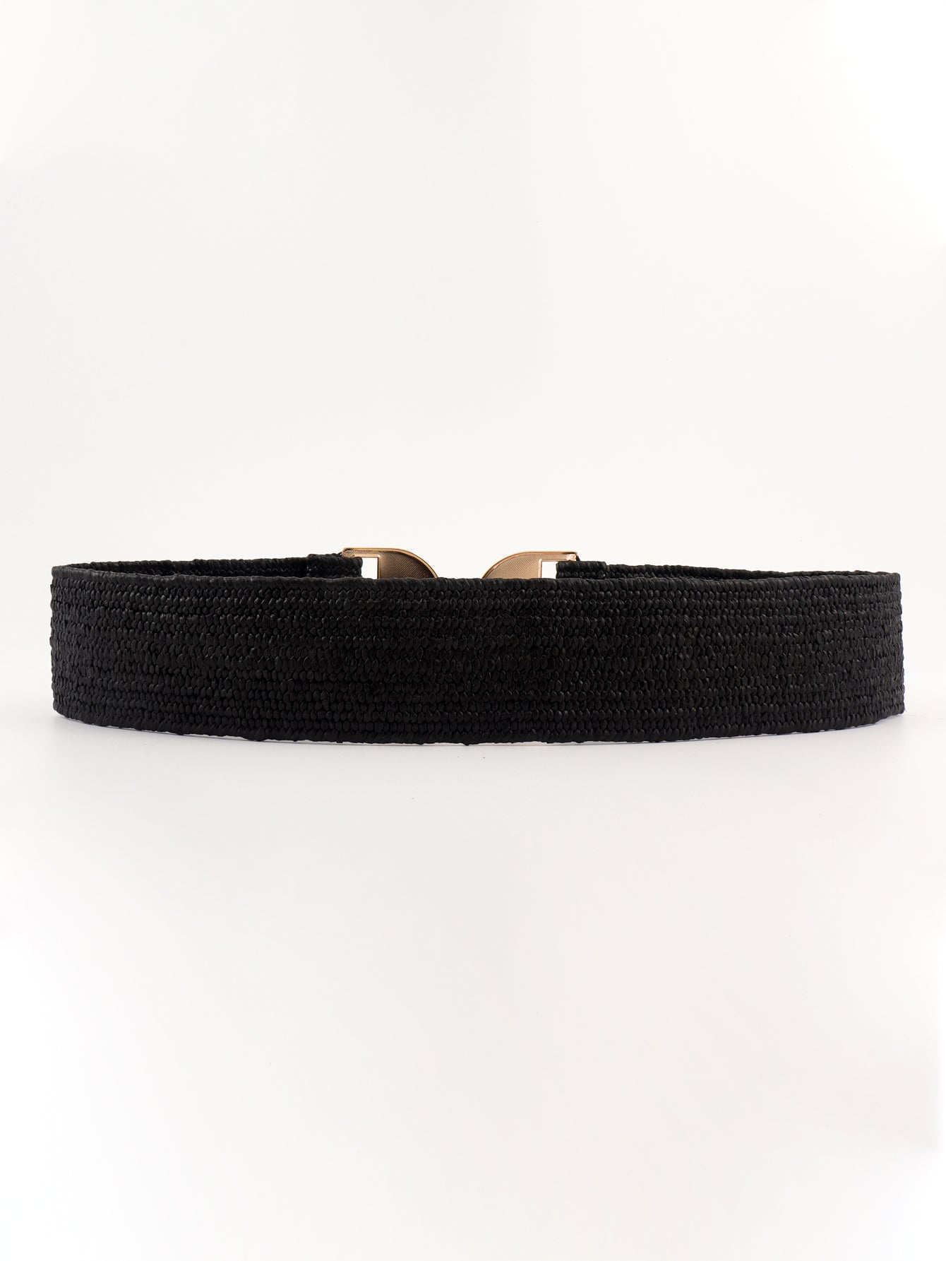 Alloy Buckle Elastic Belt - Trendsi