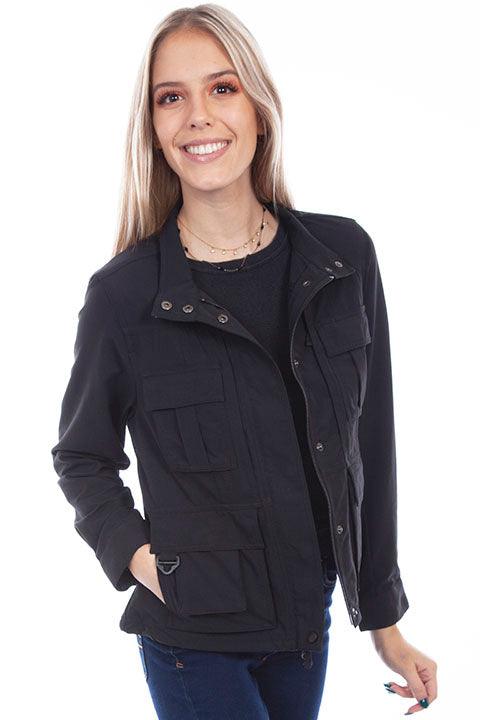 Scully BLACK WOMEN'S MULTI POCKET JACKET - Flyclothing LLC