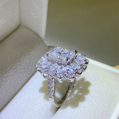 3 Carat Moissanite 925 Sterling Silver Ring - Flyclothing LLC