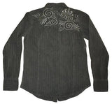 Pop Icon Gray Embroidered Woven - Flyclothing LLC