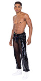 Roma Costume Mens Pride Vinyl Mesh & Mesh Joggers - Flyclothing LLC