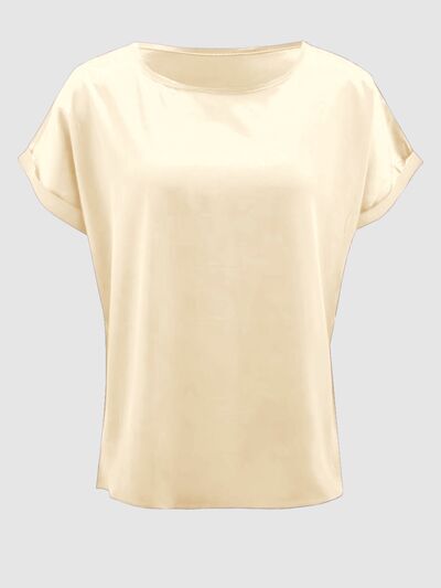 Round Neck Short Sleeve T-Shirt - Flyclothing LLC