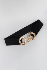 Zinc Alloy Buckle Elastic Belt - Flyclothing LLC