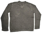 PX Clothing Long Sleeve Slub Henley Shirt - PX Clothing