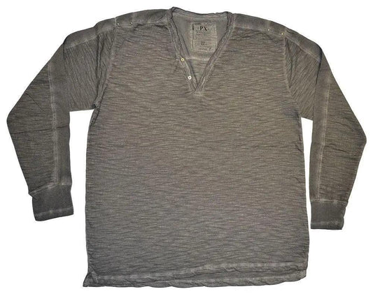 PX Clothing Two Button Slub Henley Shirt - PX Clothing