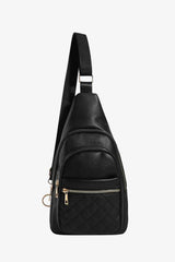 PU Leather Sling Bag - Trendsi