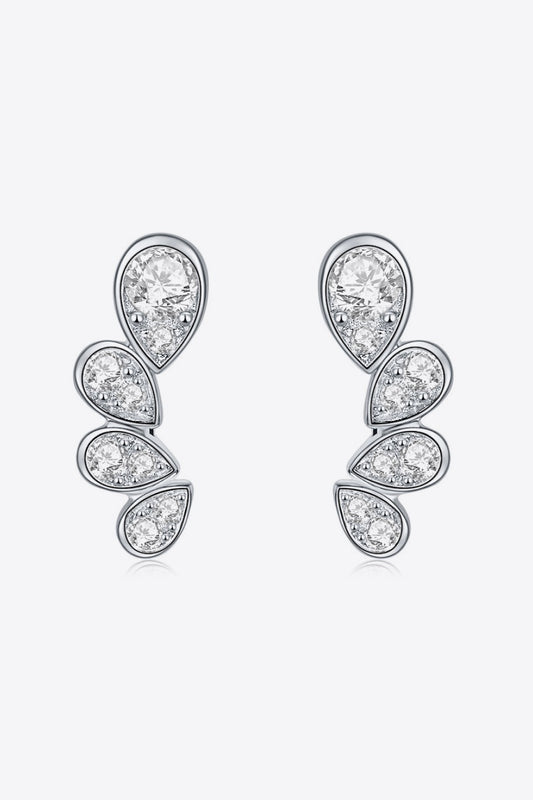 Pear Shape Moissanite Earrings - Flyclothing LLC