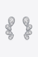 Pear Shape Moissanite Earrings - Flyclothing LLC