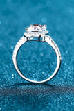 1 Carat Rectangle Moissanite Ring - Flyclothing LLC