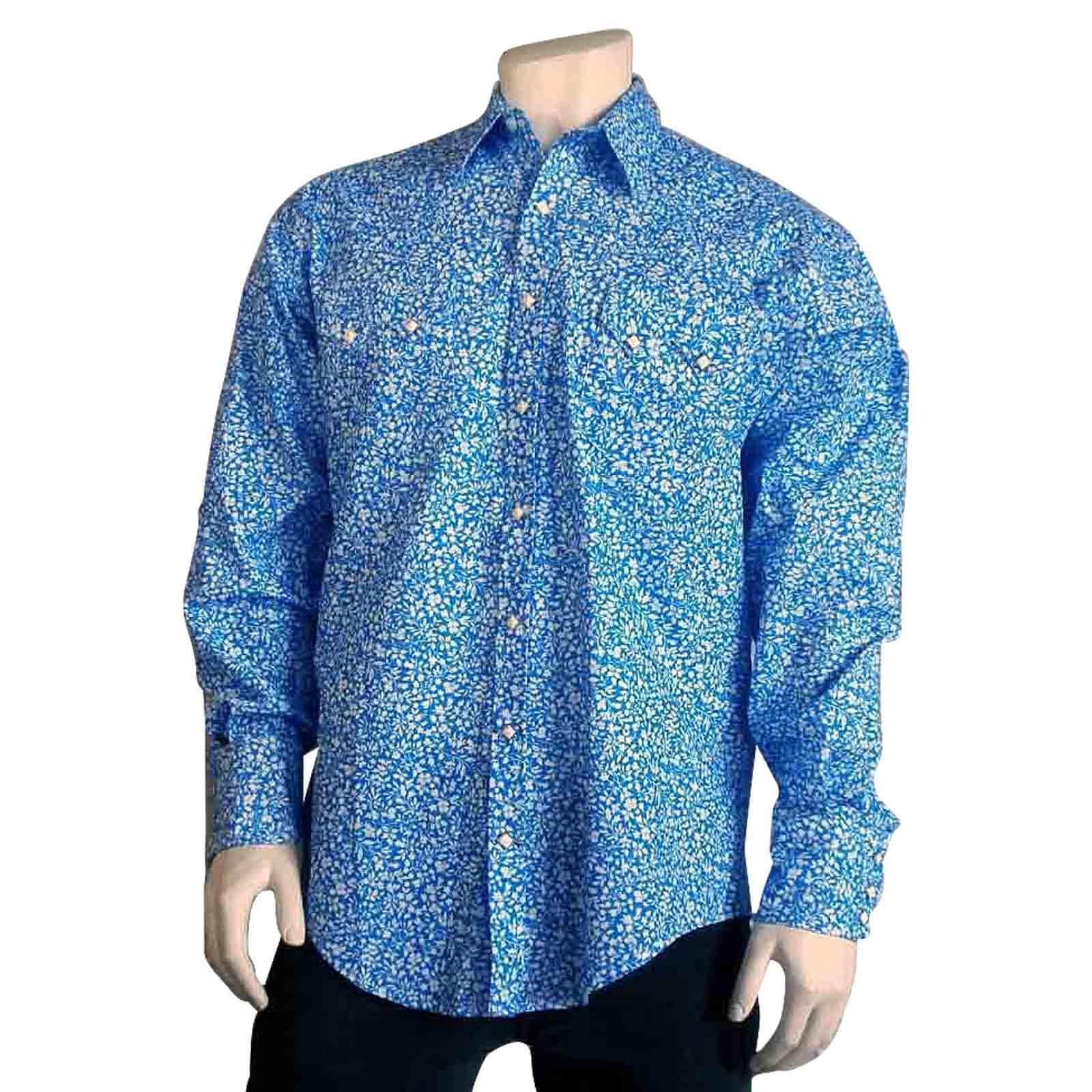 Rockmount Ranch Wear Mens Floral Print Western Shirt - Rockmount Clothing