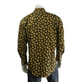 Rockmount Clothing Men's Vintage Brown Floral Print Western Shirt - Rockmount Clothing