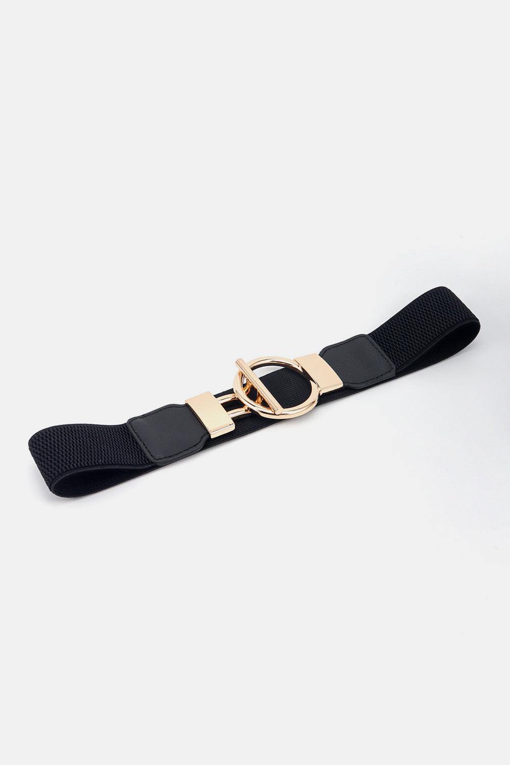 Circle Shape Buckle Zinc Alloy Buckle PU Leather Belt - Trendsi