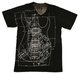 PX Clothing Guitar V-Neck Shirt - PX Clothing