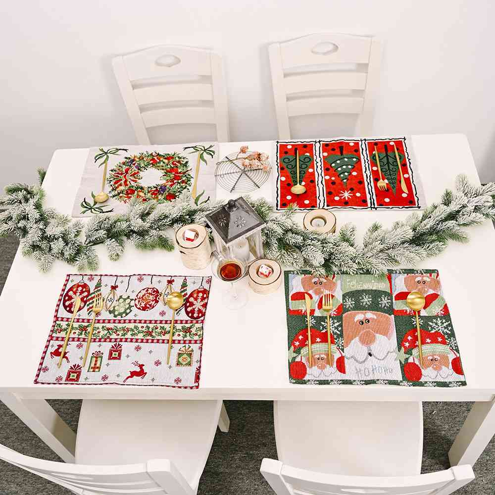 Assorted 2-Piece Christmas Placemats - Trendsi