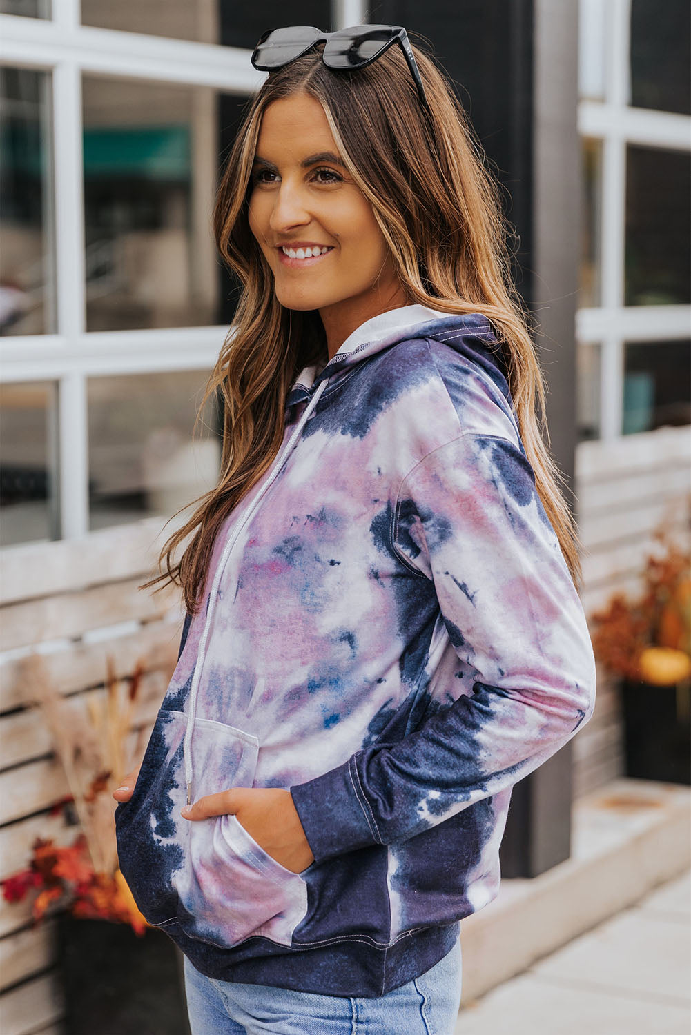 Tie-Dye Dropped Shoulder Hoodie – Flyclothing LLC