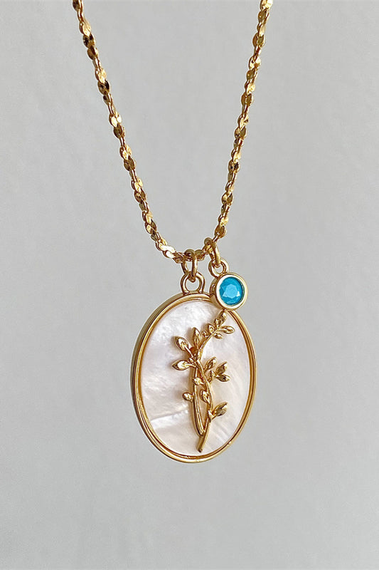 Flower Shell Pendant Copper Necklace - Flyclothing LLC