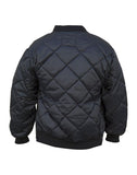 Black Market Diamond Quilted Nylon Jacket Lined Jacket - Flyclothing LLC