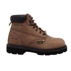 AdTec Men's 6" Steel Toe Work Boot Brown - Flyclothing LLC