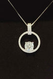 1 Carat Moissanite 925 Sterling Silver Necklace - Flyclothing LLC